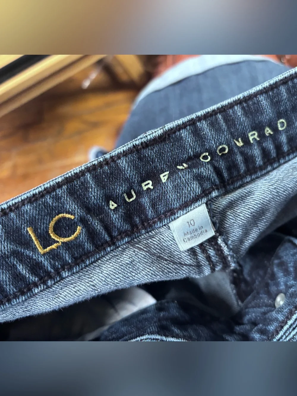 LC Lauren Conrad Medium Blue Roll-Cuff Denim Summer Shorts | Size 10